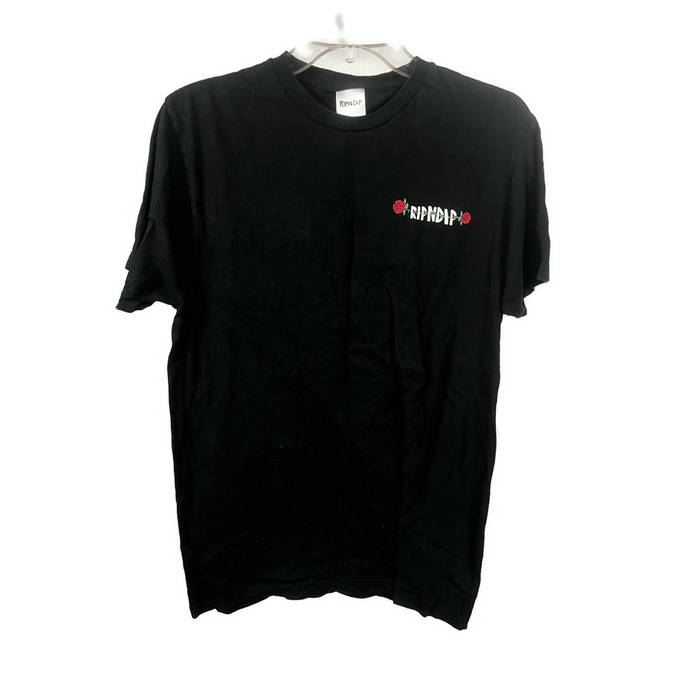 RipnDip Men's Black Graphic‎ Short Sleeve T-Shirt- Size Medium